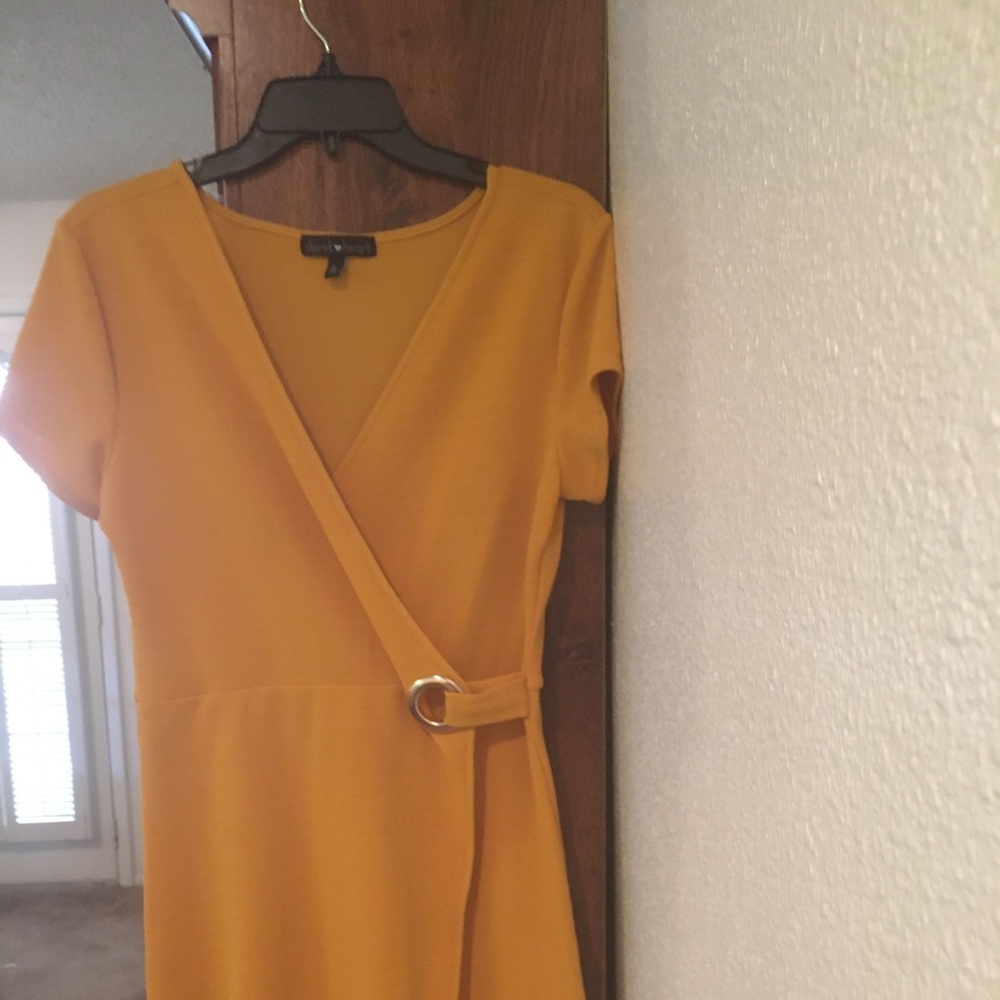 Yellow Wrap Dress